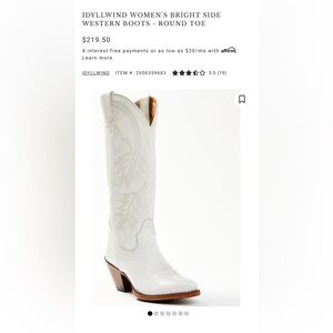 IDYLLWIND WOMEN'S BRIGHT SIDE
WESTERN BOOTS - ROUND TOE